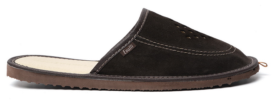 мужские тапочки натуральная кожа (замша) evalli россия