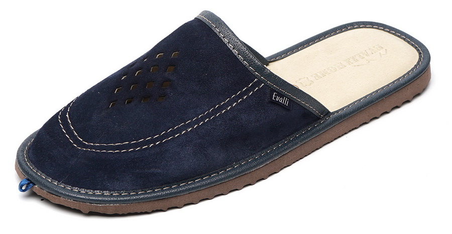 мужские тапочки натуральная кожа (замша) evalli россия