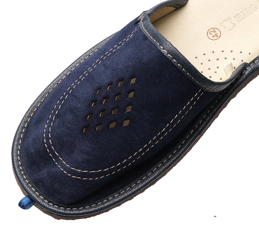 мужские тапочки натуральная кожа (замша) evalli россия