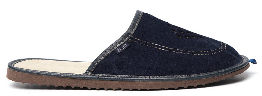 мужские тапочки натуральная кожа (замша) evalli россия