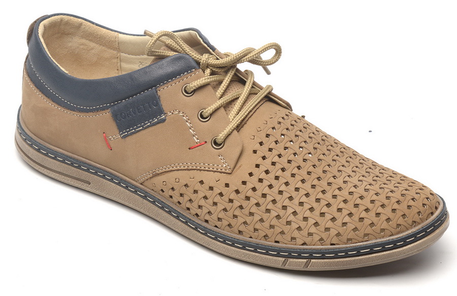 мужские полуботинки летние натуральная кожа corvetto италия