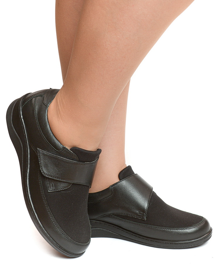 женские туфли натуральная кожа + спецтекстиль corvetto