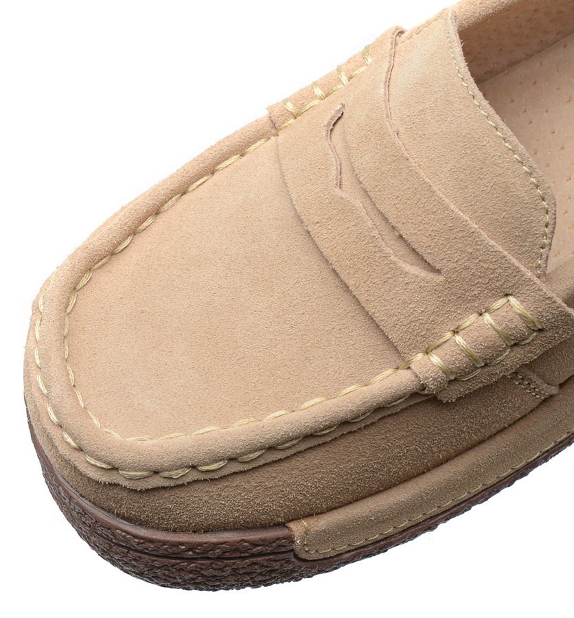 женские мокасины на танкетке натуральная кожа (замша) binifoot/bnf тайвань