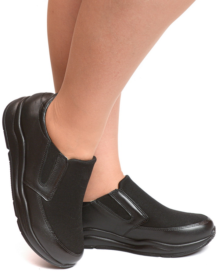 женские туфли натуральная кожа + спецтекстиль corvetto