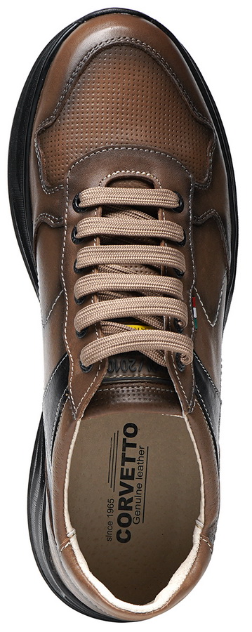 мужские кроссовки натуральная кожа corvetto италия