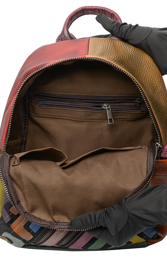 женский рюкзак натуральная кожа kiki lok корея