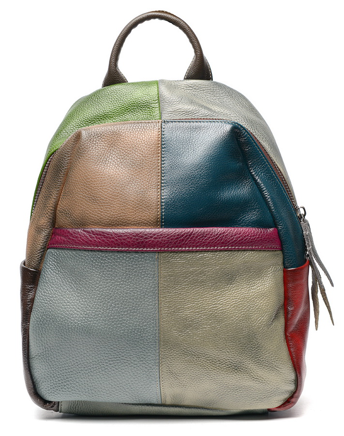 женский рюкзак натуральная кожа kiki lok корея