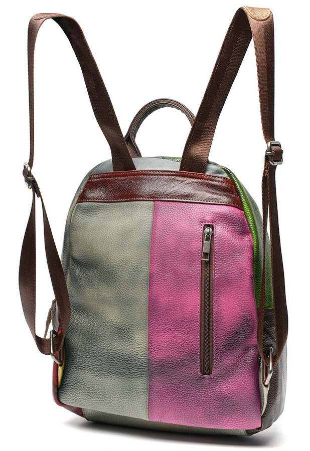 женский рюкзак натуральная кожа kiki lok корея