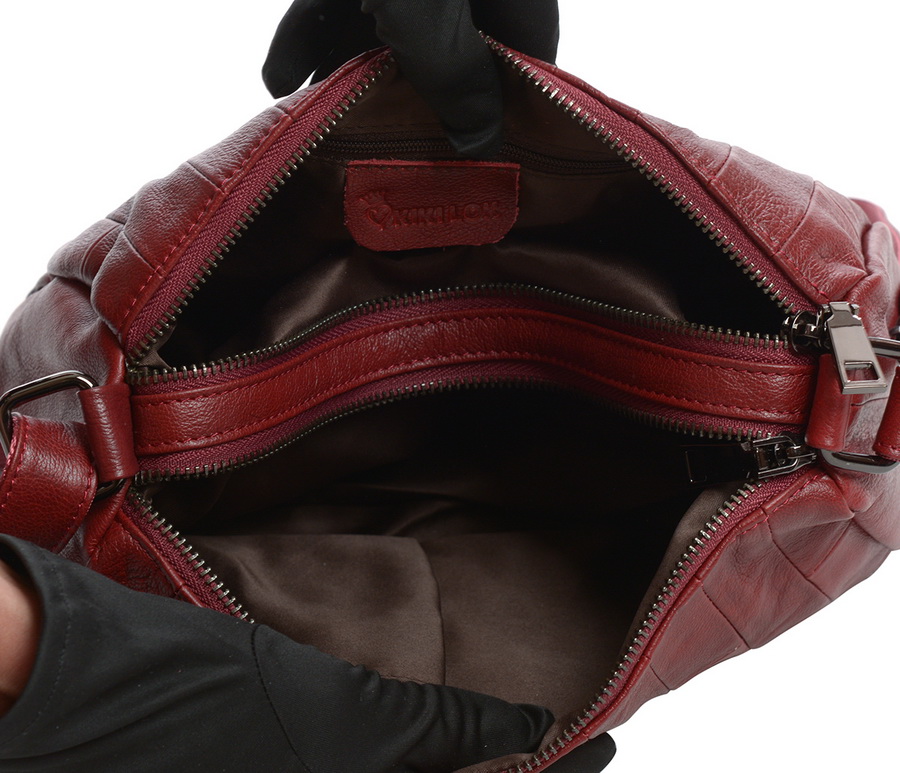 женская сумка натуральная кожа  kiki lok корея