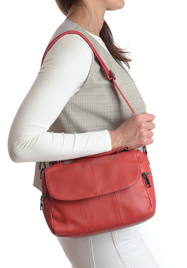 женская сумка натуральная кожа  kiki lok корея