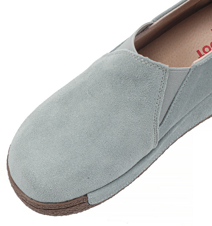 женские мокасины на танкетке натуральная кожа (замша) binifoot/bnf тайвань